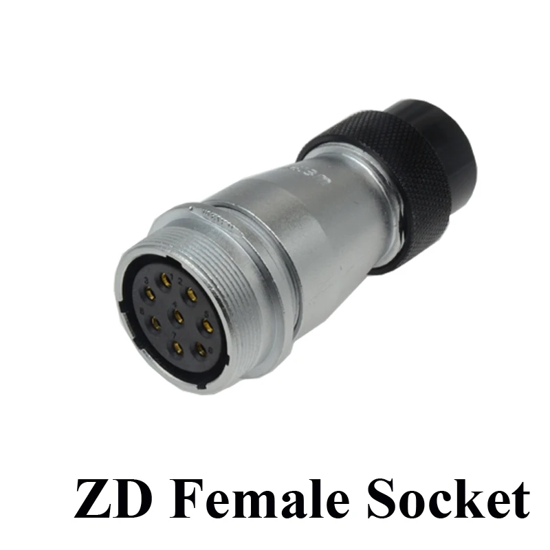 Металлический пластиковый соединитель для кабеля ZQ ZD ZP 2 3 4 7 8 9 10 12 16 17 20 24 26 Pin|4 pin