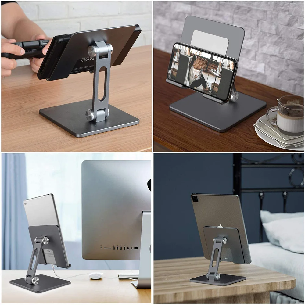 

Tablet Stand Desktop Adjustable Stand Foldable Holder Dock Cradle For iPad Pro 12.9 11 10.2 Air Mini 2020 Samsung Xiaomi Huawei