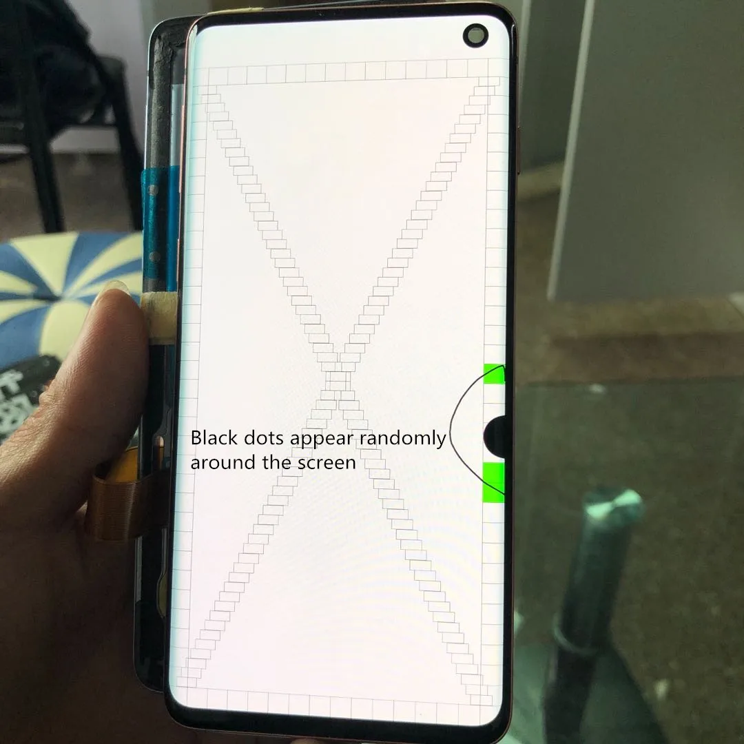 Оригинальный ЖК дисплей с рамкой для SAMSUNG Galaxy S10 G973 SM G9730 G973F мертвыми пикселями и
