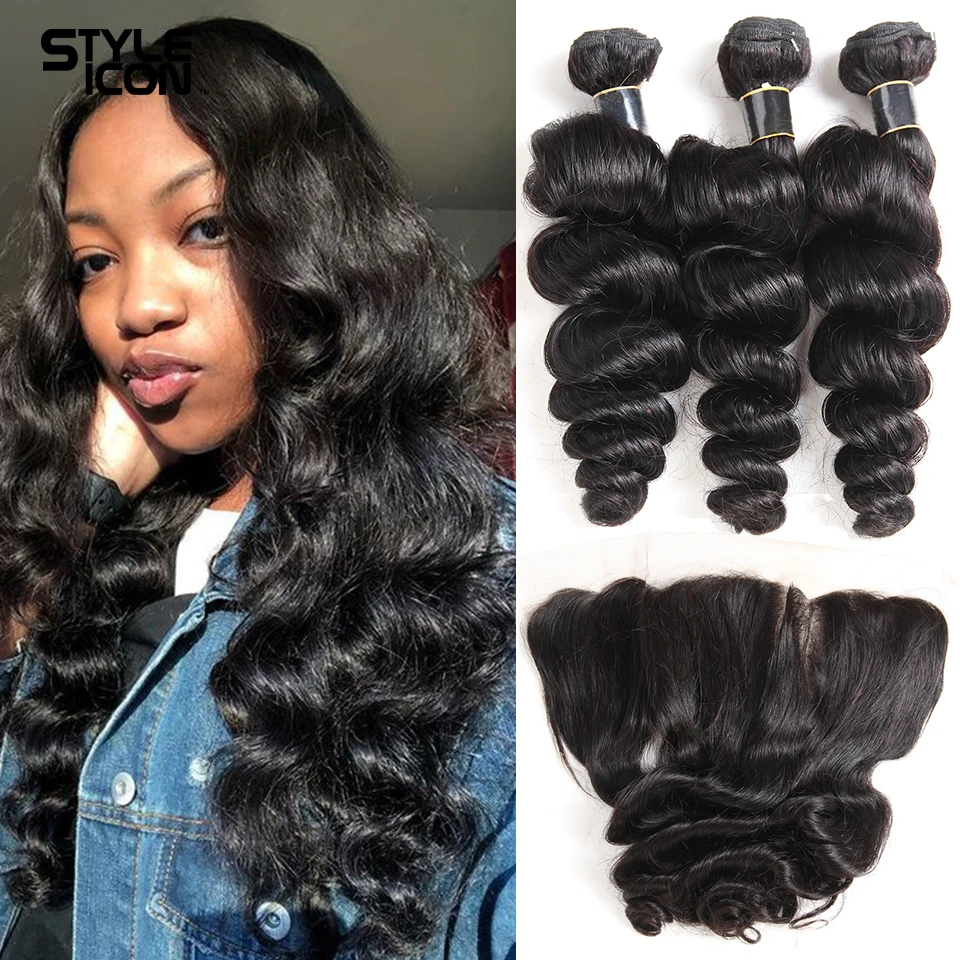 Бразильская свободная волна с фронтальной 8-30 дюймов 3 пряди застежкой не Реми