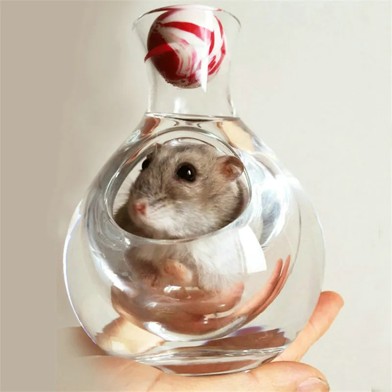 Креативная стеклянная бутылка для вина в японском стиле с отверстием большого