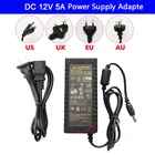 DC 12 V 5A светодиодный адаптер питания AC 100-240V to DC 12 V зарядное устройство адаптер 220 V 12 V конвертер светодиодная ленсветильник трансформатор