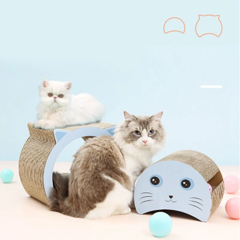 

Cat Toy Scratching Post Board Cat Bed Toys for Cats Pet Corrugated Interactive Play House Cats Supplies
