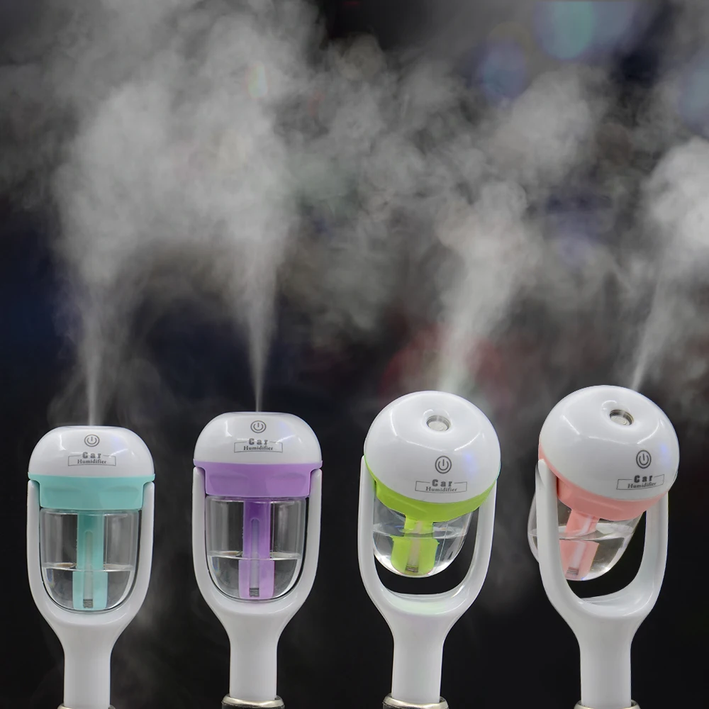 

VSTM New Mini 12V Car Steam Humidifier Air Purifier Aroma Diffuser Essential oil diffuser Car humidifier many Colors