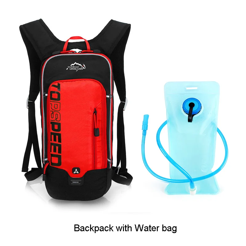 Red with water bag Местный лев 5л водонепроницаемый велосипедный рюкзак для путешествий на открытом воздухе Горный рюкзак для пеших прогулок спортивный 2л Гидратация Сумка для альпинизма 5 цветов - Цвет: Red with water bag