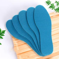 5 pairs health deodorant insoles light weight shoes pad absorb sweat breathable mesh cloth shoe inserts men women