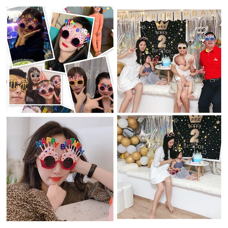 Фотофон фото с забавными очками на день рождения маска декор для дня фотостенд