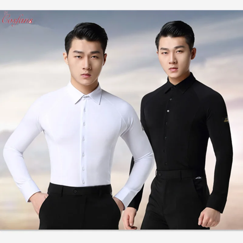 Мужской топ с длинными рукавами для латиноамериканских танцев одежда куртки