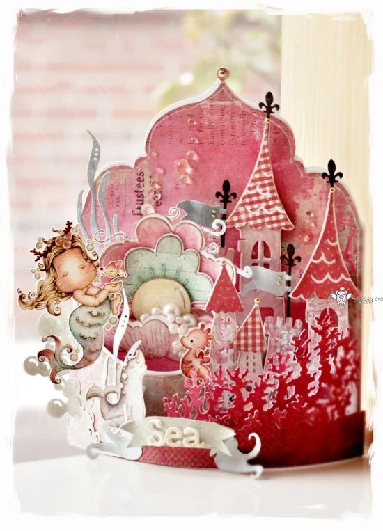 Piggy Craft metal cutting dies cut die mold Castle flag house Scrapbook paper craft knife mould blade punch stencils dies