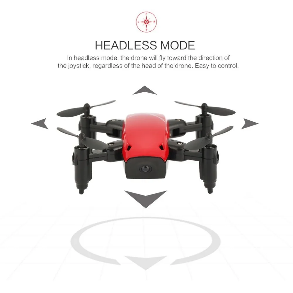 S9 2,4G мини складной Дрон RC Дрон 360 градусов флип один ключ возврат Безголовый режим H/L переключатель скорости RC Квадрокоптер с светильник