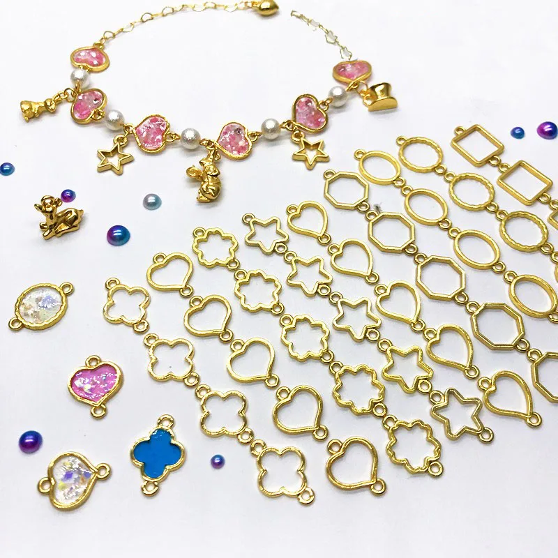 20 шт./лот вишня любовь круглая рамка металлическая Подвеска Шарм Установка