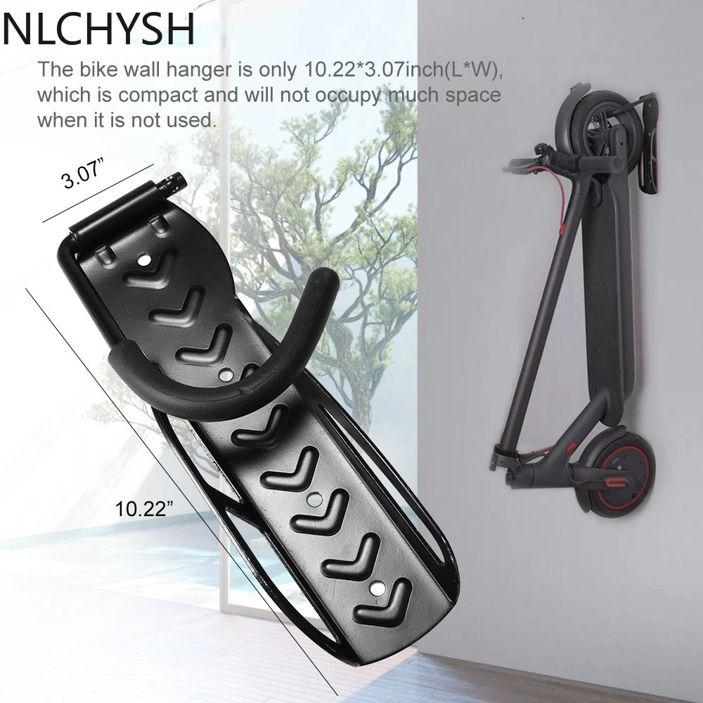 

Bike Wall Mount Hanger Scooter Wall Stand Holder Steel 30 Kg Powerful Load For Xiaomi M365 Pro For Ninebot Es1 Electric Scooter