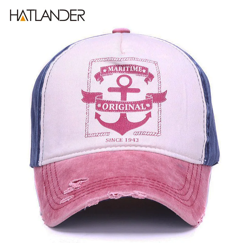 Бейсболки HATLANDER из хлопка с 5 потертостями винтажные бейсболки для мужчин и