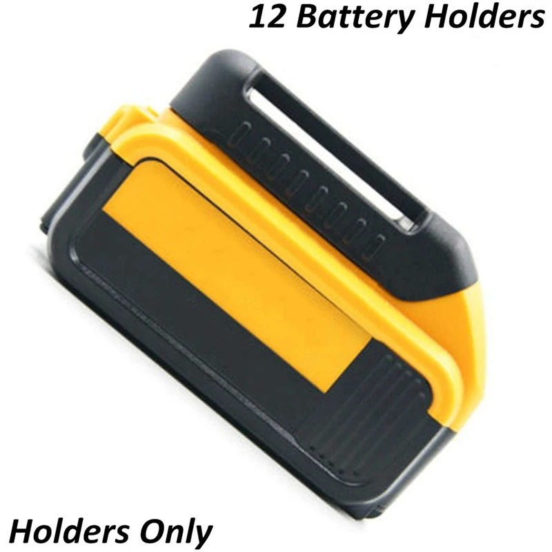 

12-Pack Battery Holders for Dewalt DCB200 DCB201 DCB202 DCB203 DCB204 DCB205 DCB206 DCB208 60V Batteries and for M18 18V