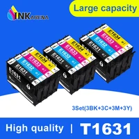 3 set ink cartridges for epson 16 16xl t1631 ink cartridge for epson wf2010 wf2510 wf2520 wf2530 wf2540 wf2750 wf2760 printer