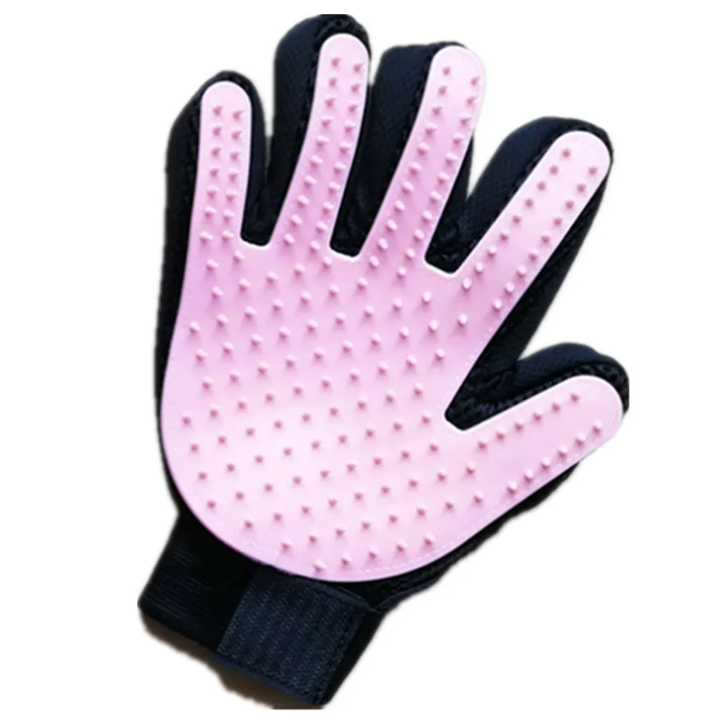 Перчатки для удаления волос резиновый домашнего питомца кота и собаки Массажная