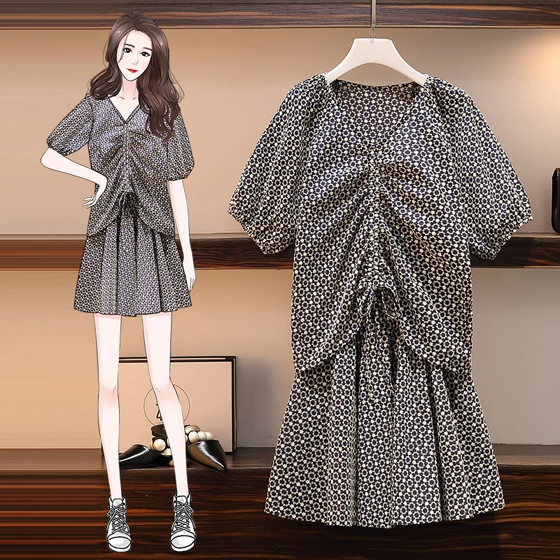 

Большой женский летний комплект из двух предметов, 2021