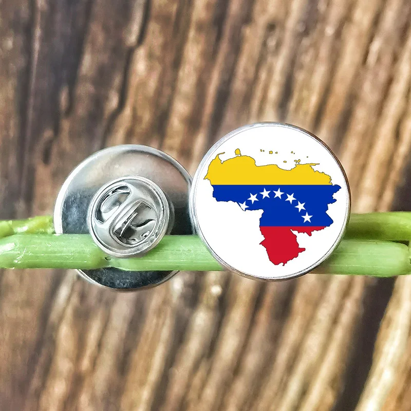 Брошь FIMAODZ с картой Венесуэлы значок из нержавеющей стали эмблема Испании