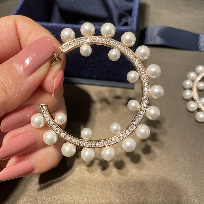 Женские серьги гвоздики с белым жемчугом|Серьги-гвоздики| |