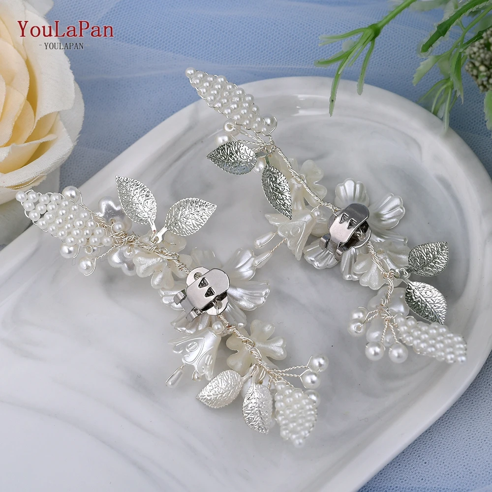 

TOPQUEEN X26 2 Pieces Elegant Glass Drill Shoe Decoration Fashion Women Anklet Charm Crystal Shoe Clip Wedding Prom Accessories