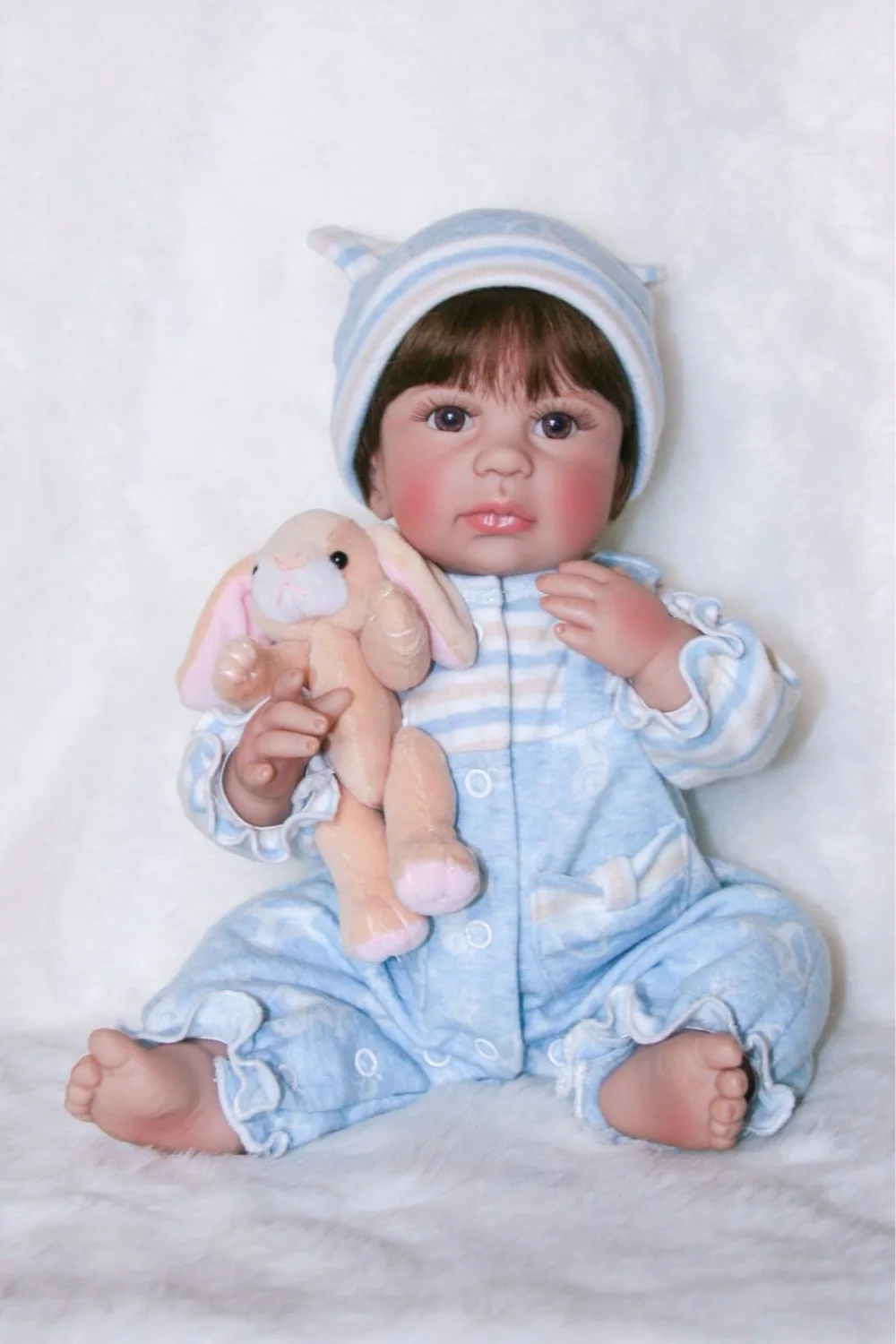 Полностью силиконовая виниловая кукла реборн BZDOLL Реалистичная