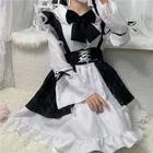 Женский наряд горничной, милые готические платья в стиле Лолиты, аниме фотоаксессуары! Костюм для косплея, фартук, платье, Униформа, костюмы на Хэллоуин