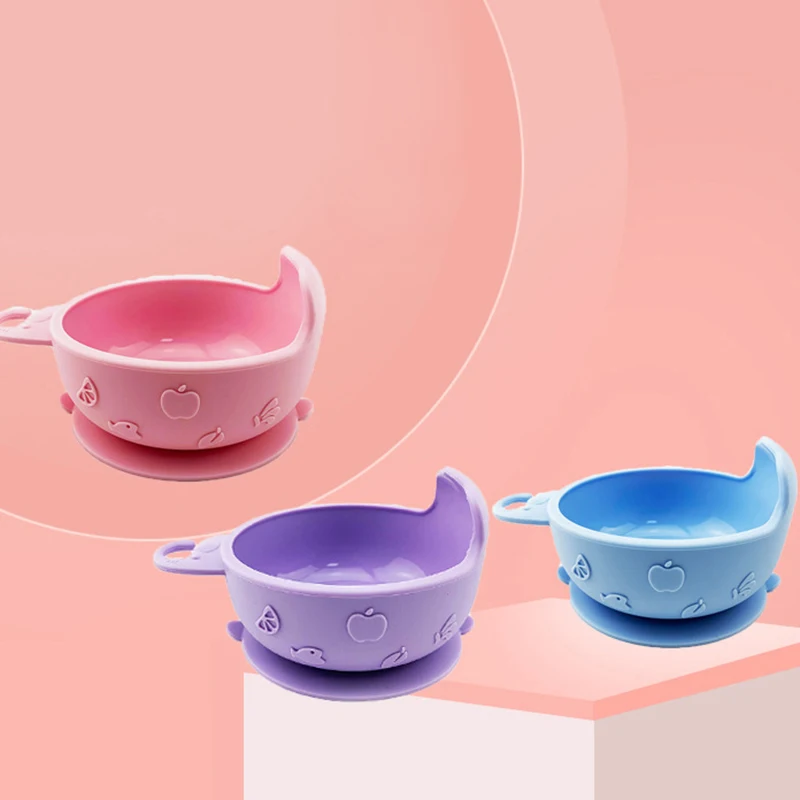 

Мягкие силиконовые миски для кормления младенцев Милая мультяшная змеиная посуда детская тарелка миска для новорожденных младенцев