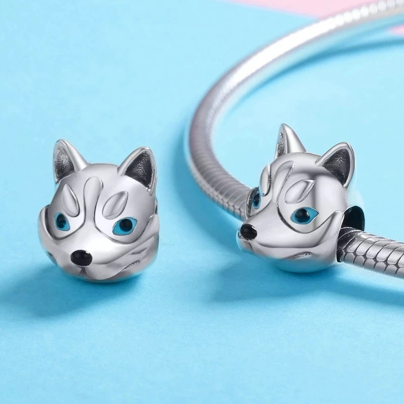 Бусина-Шарм в виде головы собаки 100% дюйма CMC836 | Украшения и аксессуары