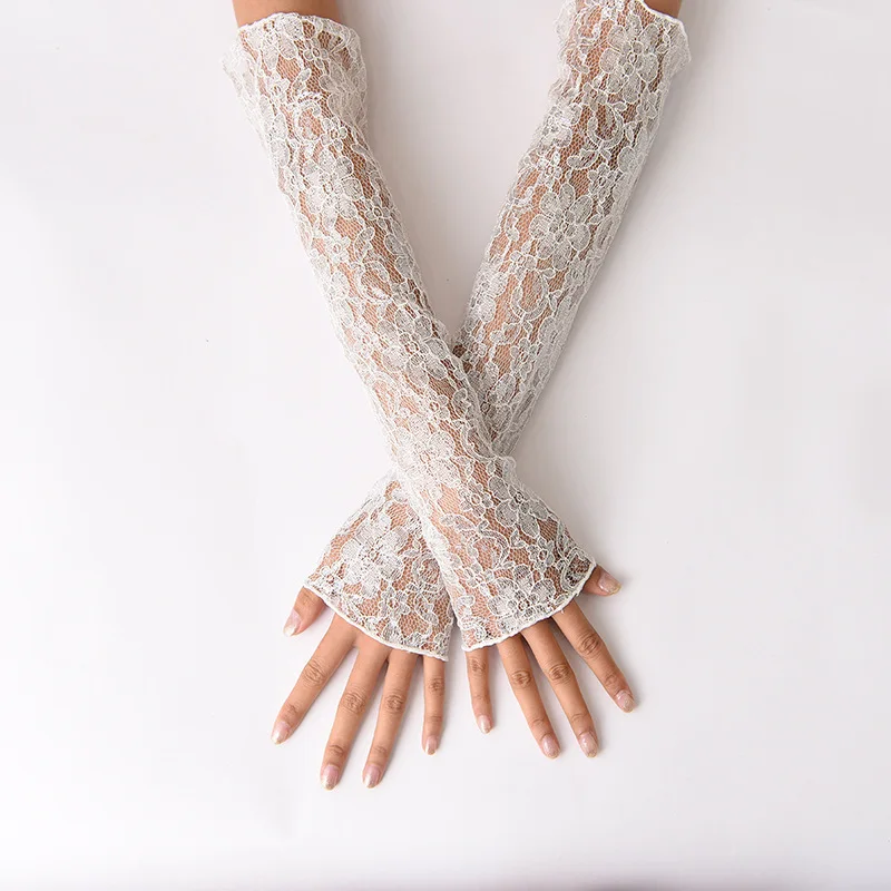 

1 Pair Flower Lace Summer Women Arm Sleeves Sun Protection Sleeves