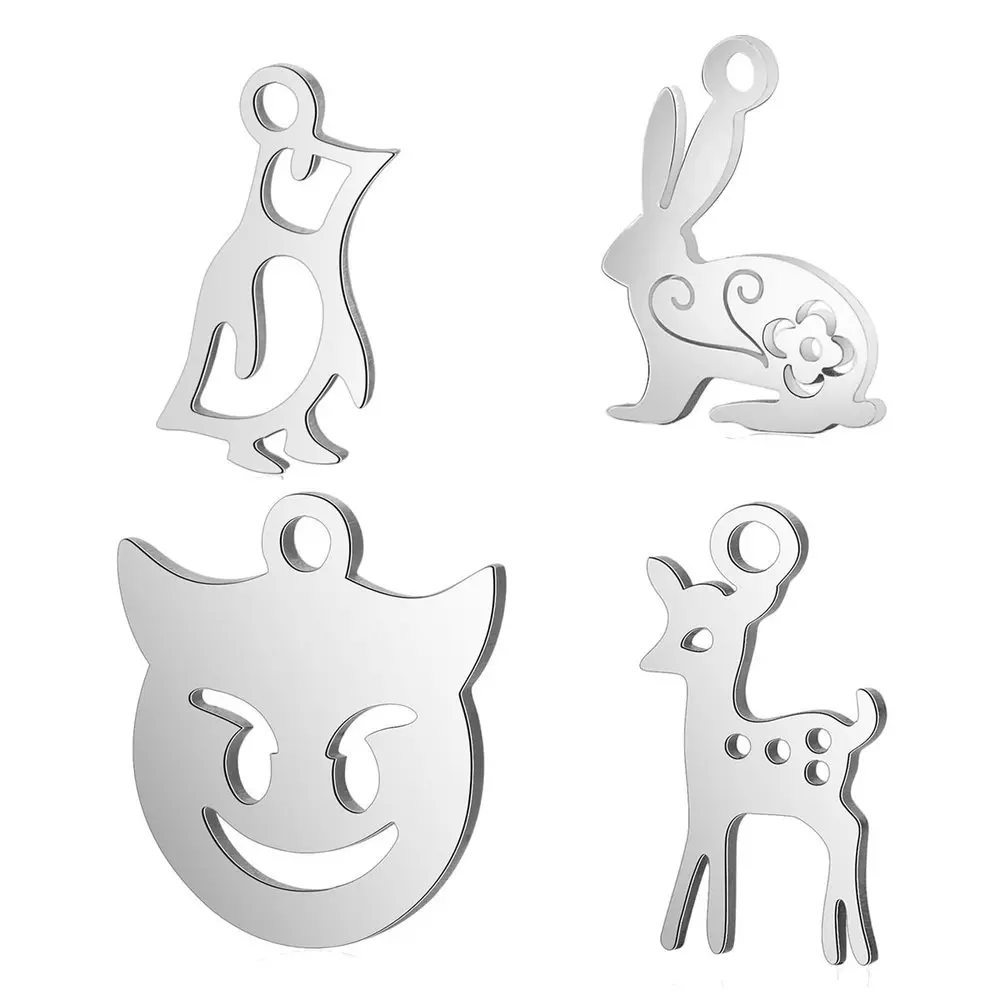 4 в упаковке Рождественские Подвески подвеска из нержавеющей стали полностью