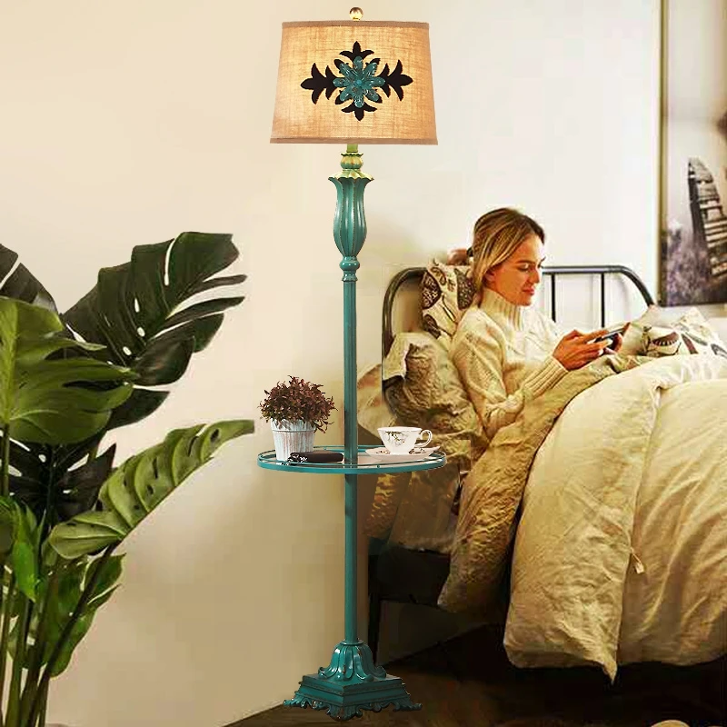 Американская Напольная Лампа для гостиной в европейском стиле ретро спальня