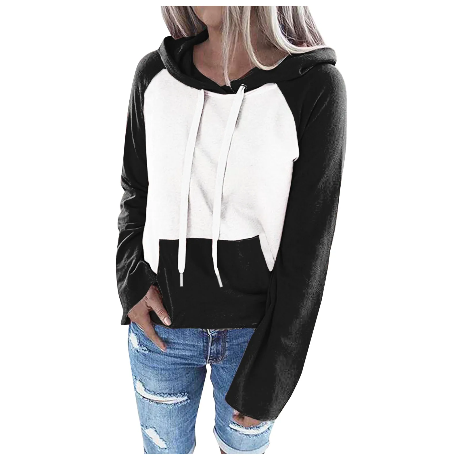 

Размера плюс толстовки, женские модные милые толстовки с длинным рукавом, пуловеры, толстовки, милые толстовки с капюшоном