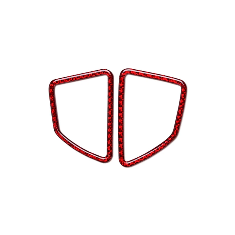 

Carbon Fiber Dashboard Air Conditioning Outlet Frame Decoration Cover Trim 2Pcs Car Styling For BMW E70 X5 2008-2013