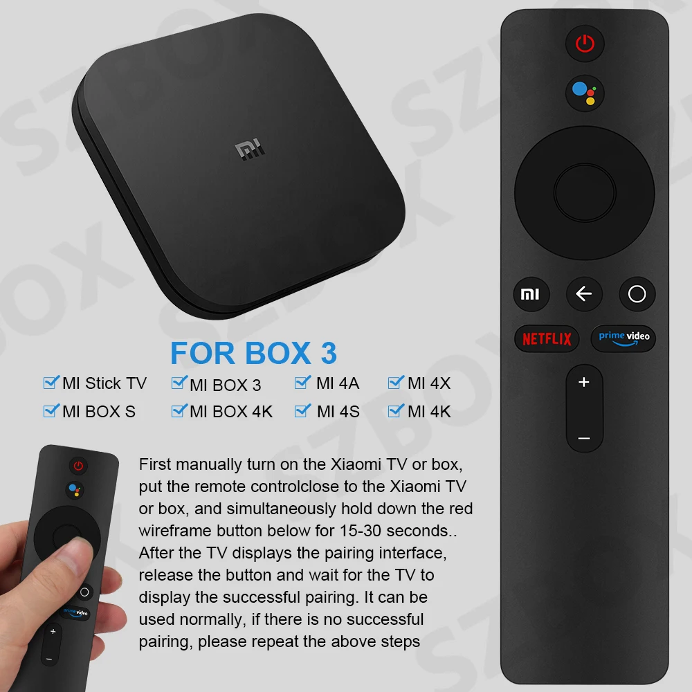 Оригинальный голосовой пульт дистанционного управления для Mi 4A Φ 4X 4K Android TV Mini Box S