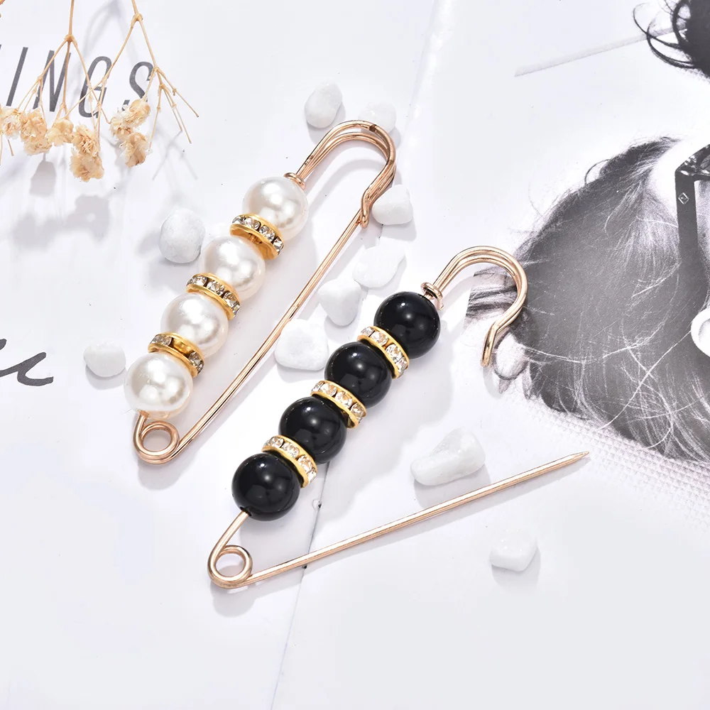 Брошь на талию для юбки с антибликовым покрытием Золотая брошь жемчугом бабочкой