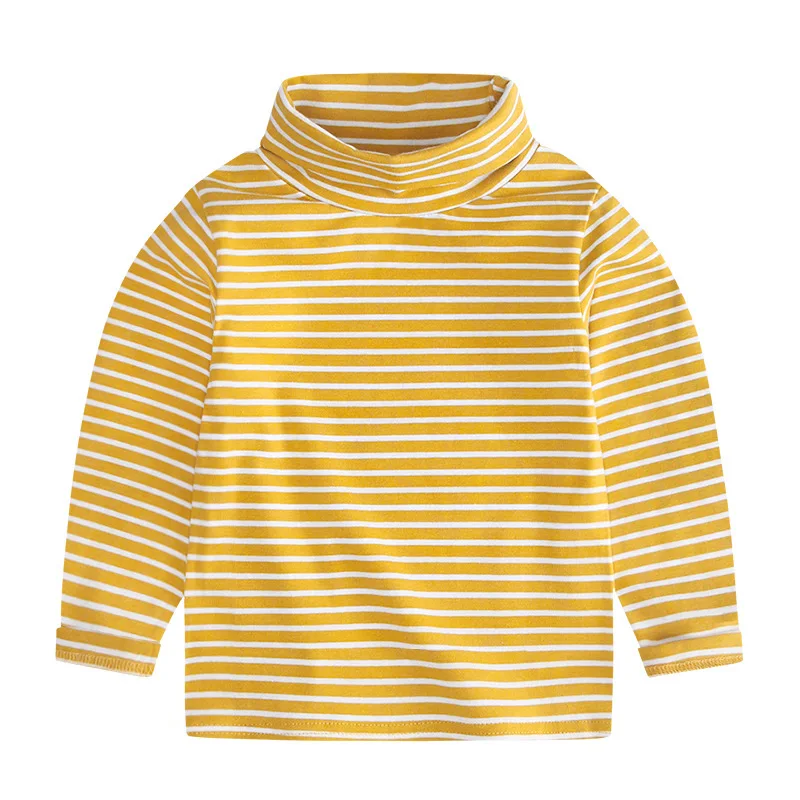 Длинные штаны с высоким воротником для мальчиков и девочек полосатая детская