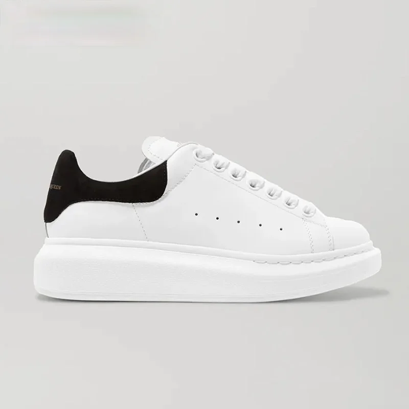 

NEW.Leather Platform Sneakers Women Vulcanize Shoes Casual White Sneaker Shoes Ladies Flats Lace-up Walking Trainers new 2021