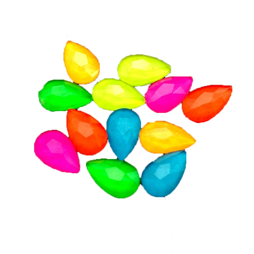 Флуоресцентные Стразы для ногтей светящиеся в темноте от УФ лучей