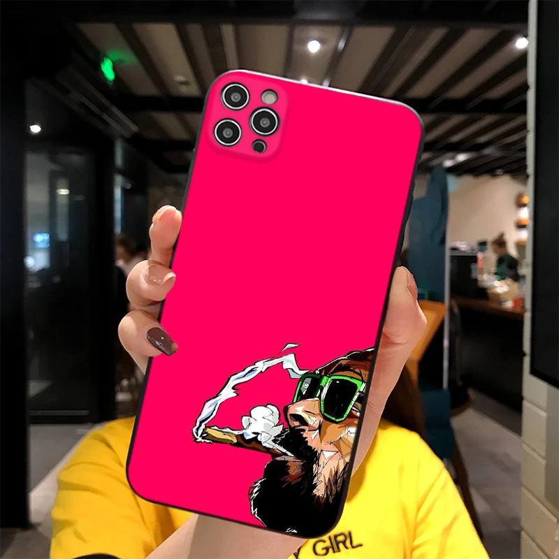 

For iPhone Snoop Dogg Dope Print Soft Matt Apple Case 6 7 8 11 12 Plus Pro X XR MAX 2021 Cover