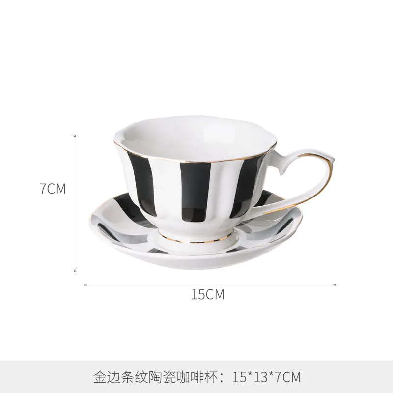 2021 черный полосатый волнистый керамический поднос для завтрака чайный горшок