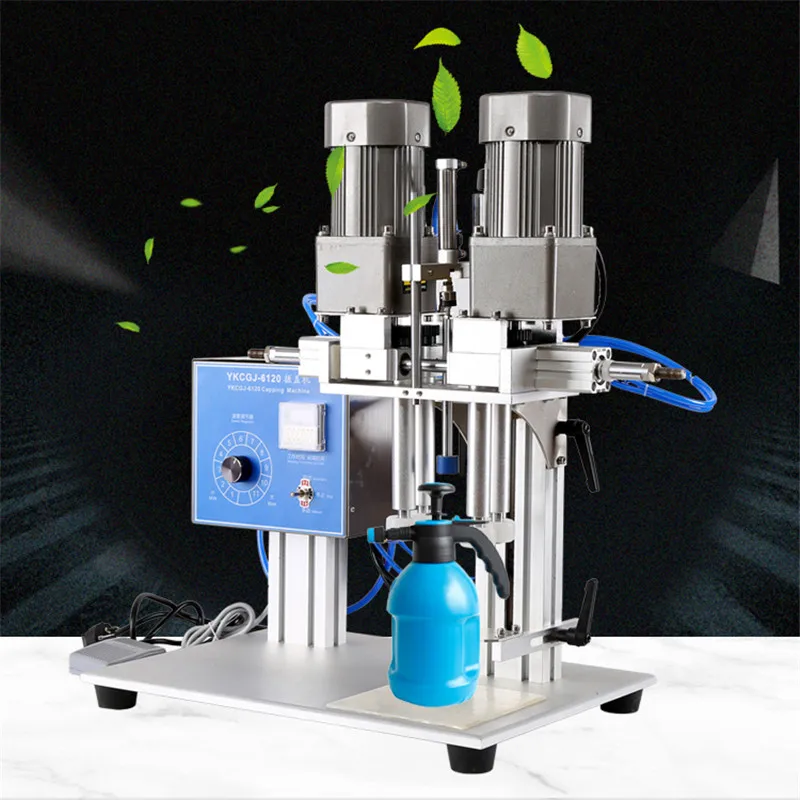 

220V Duckbill Capping Machine Pneumatic Tools Automatic Capping Machine CCosmetic Spray Bottle Capping Machine Laundry Detergent