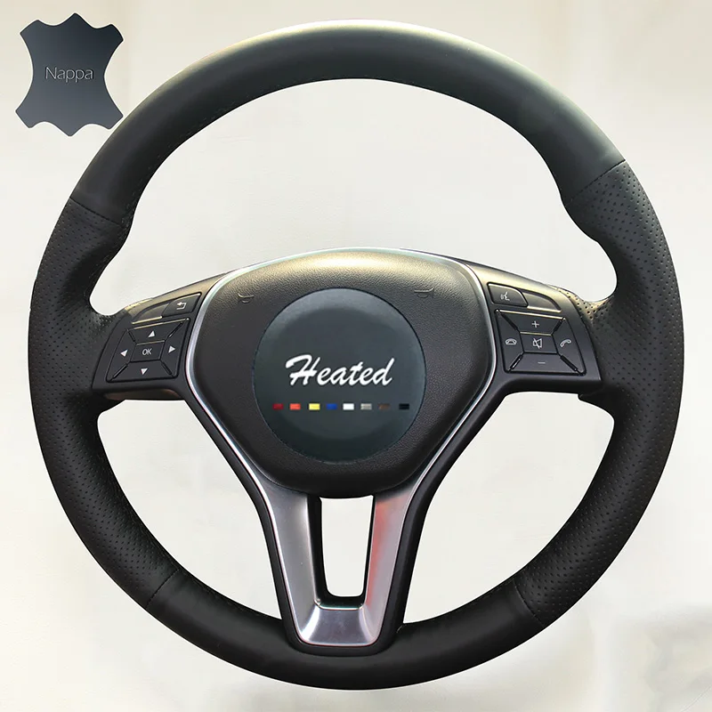 

DIY wheel steering cover for Mercedes Benz A-Class 2013-2015 B-Class 2011-2014 CLA-Class 2013 2014 braid on the steering wheel