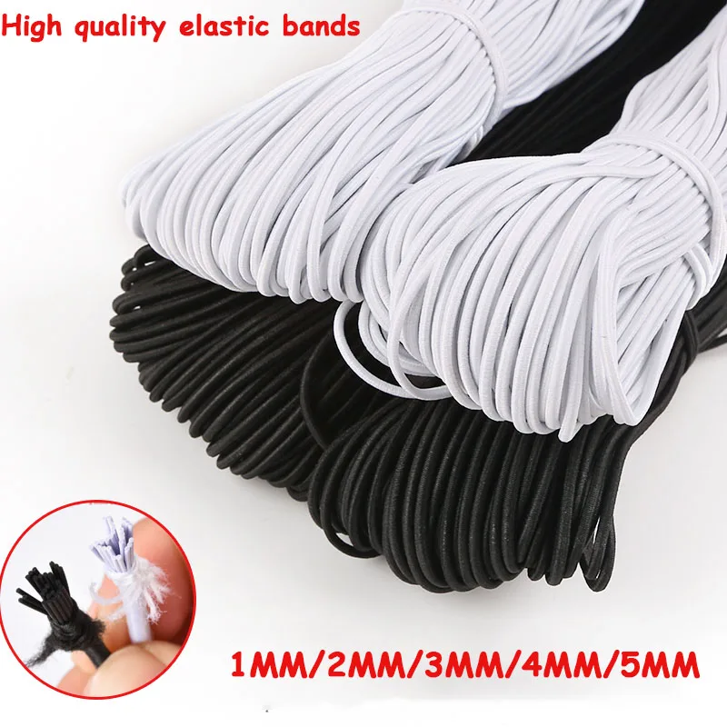 Круглая эластичная лента 1 мм 5 мм|Резинки| |