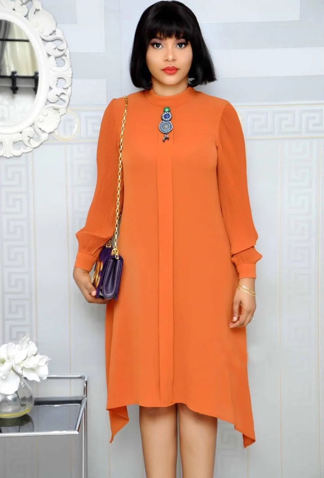 Женское элегантное платье в африканском стиле размера плюс на осень Новое