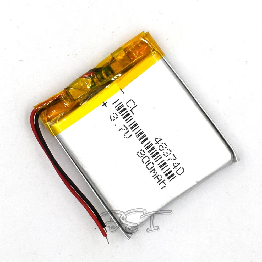 

5Pcs 800mAH 483740 Polymer Rechargeable lithium 3.7V Li-ion Liion Battery for GPS Cell phone Speaker MP3 MP4 Navigater Camera