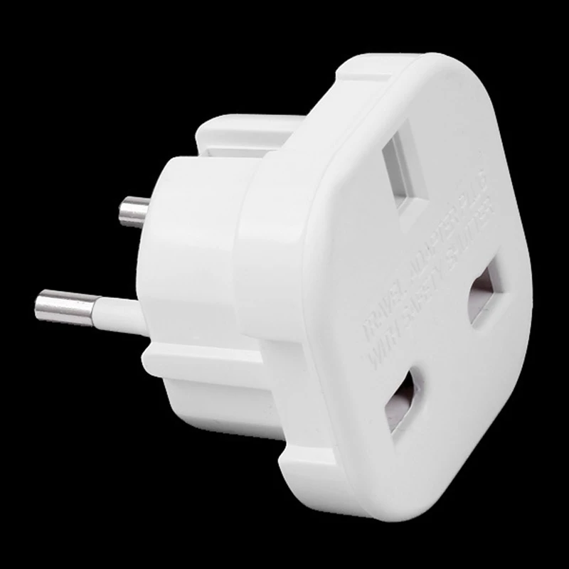 

Travel Adapter UK to EU Adapter White Plug 2 Pin Pack of 5 (EU Plug)