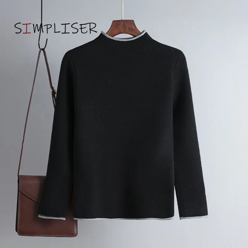 Thickened Plush Sweaters Women Winter 2021 Warm Pullovers Female Long Sleeve Soft Knitted Tops Bottomed Knitting Shirts Clothing | Женская