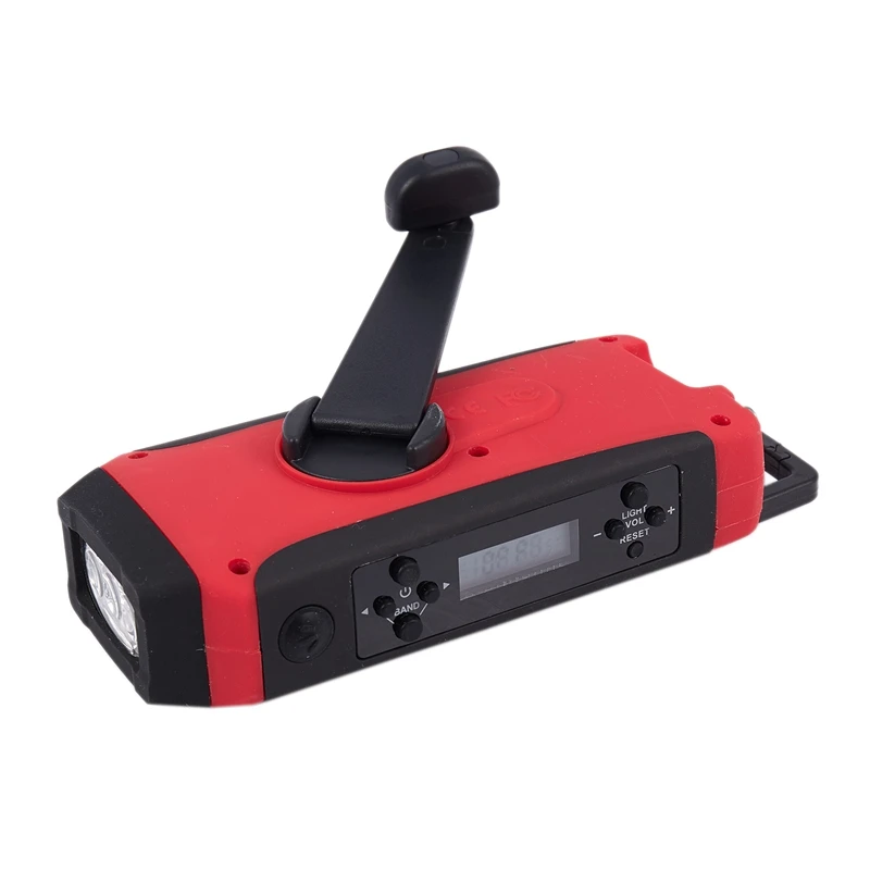 Аварийный Солнечный ручной фонарик Электрический фонарь Динамо Яркий 3