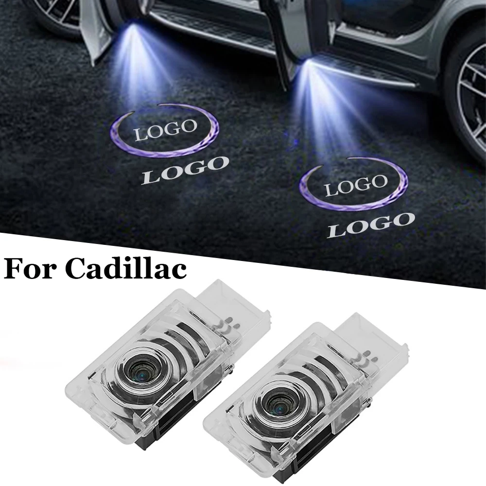 

Car Led Door Light Auto Logo Emblem Courtesy Welcome Lights Projector Laser Lamp For Cadillac SRX ATS-L XT5 XTS CTS CT6 2020 New