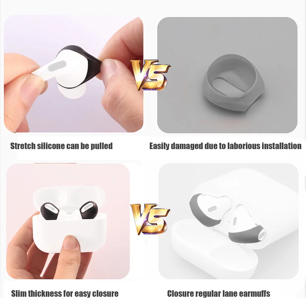 Беспроводные Bluetooth-наушники для Airpods Pro Силиконовые пылезащитные Нескользящие